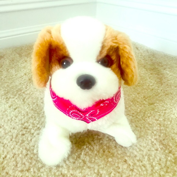 toy dog that walks barks and flips